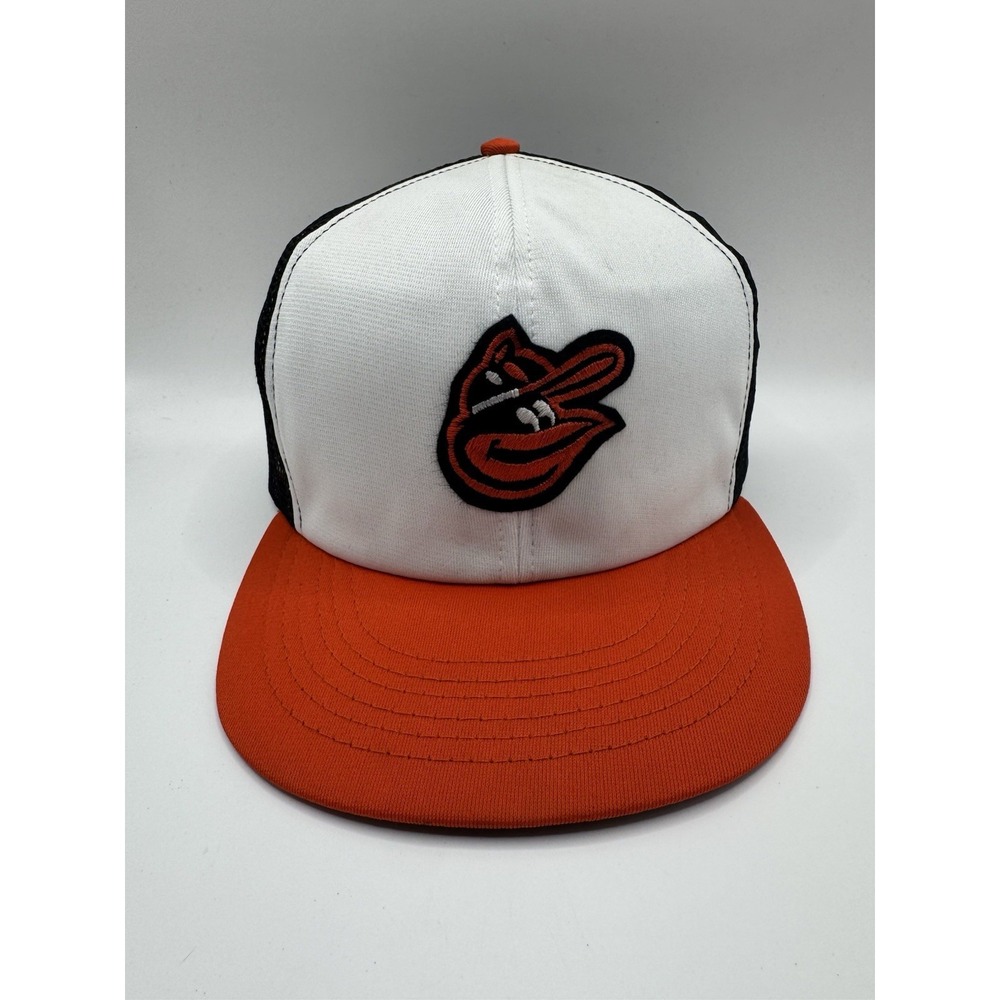 VTG Baltimore Orioles Trucker Hat Annco MLB Snapback Mesh Cap USA Made